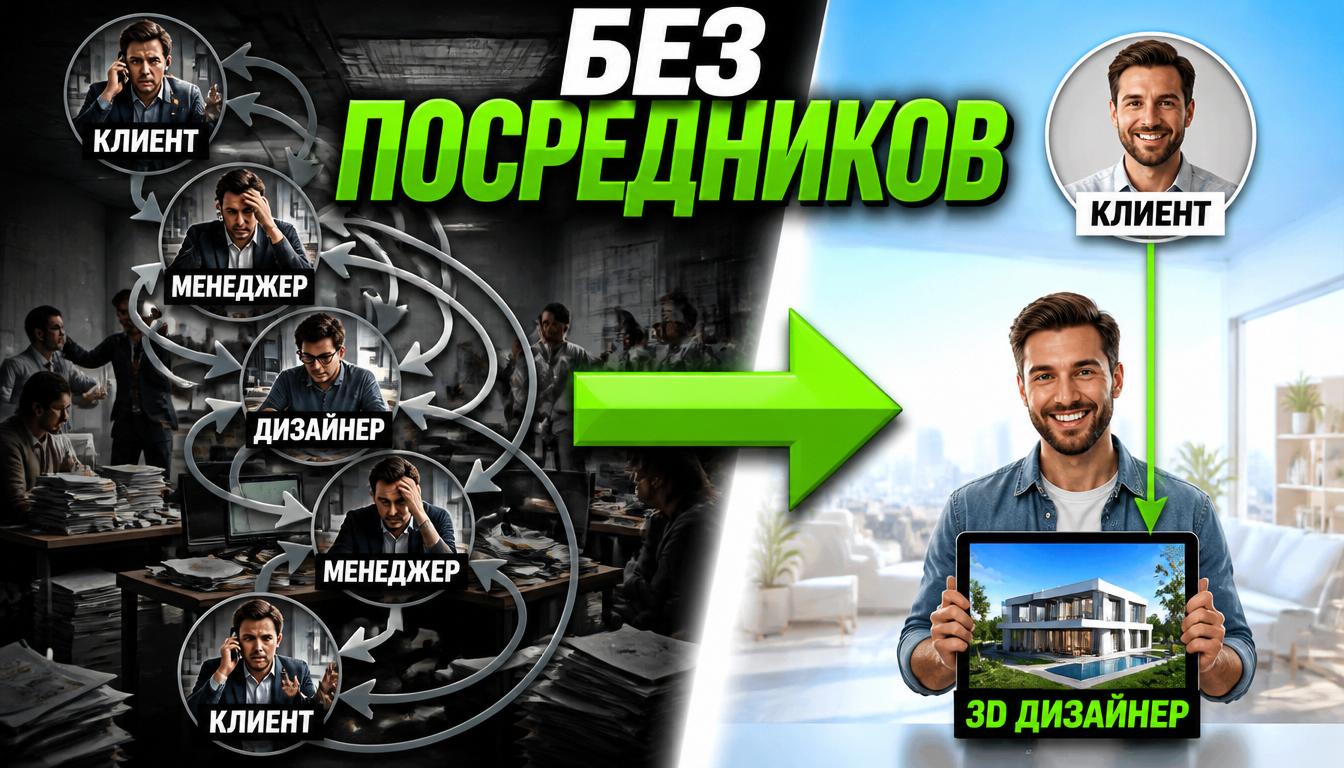 Одиночный исполнитель или агенство: что выбрать для 3D-визуализации