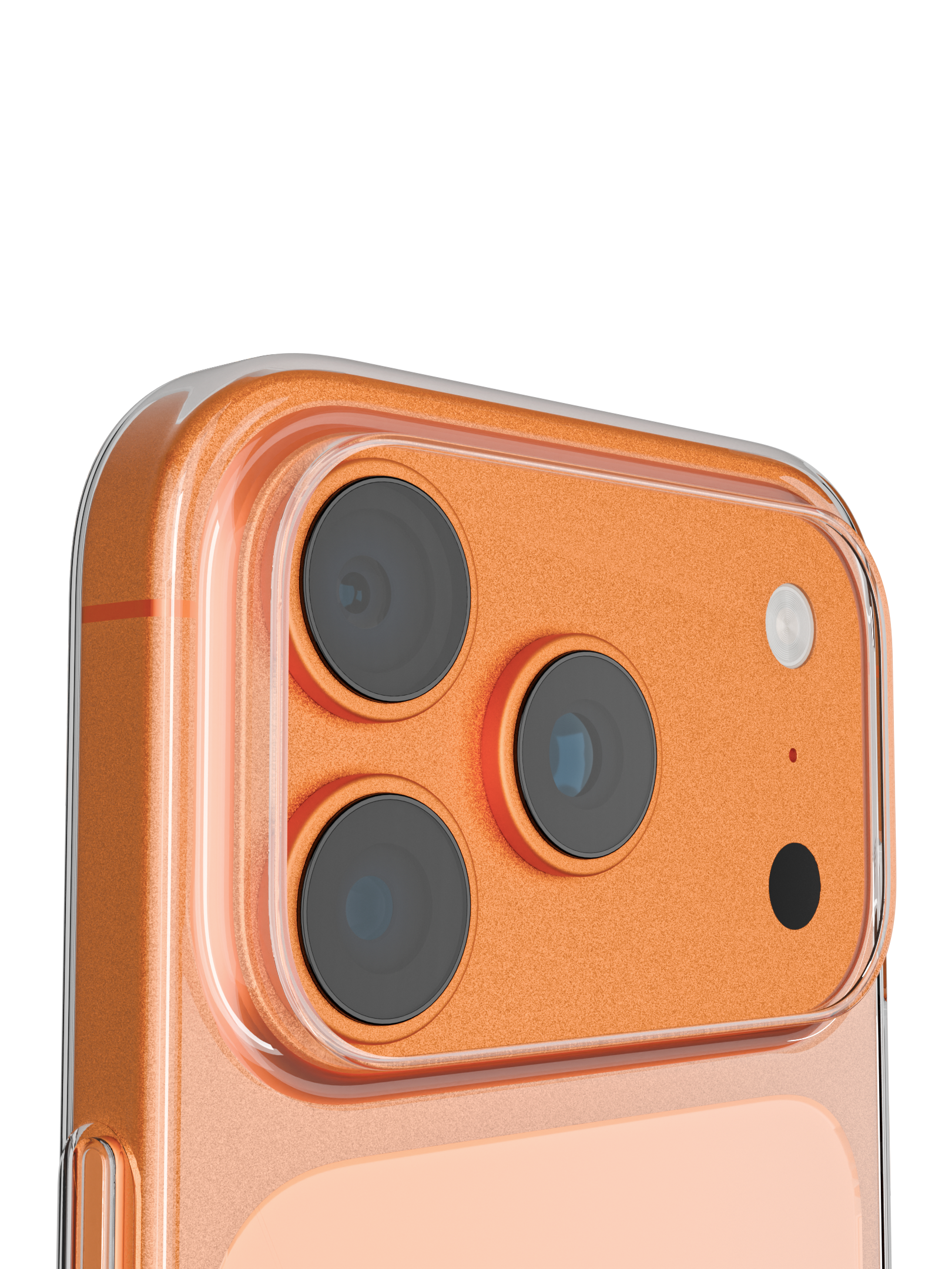 iphone 17pro (max) в чехле - близкий ракурс